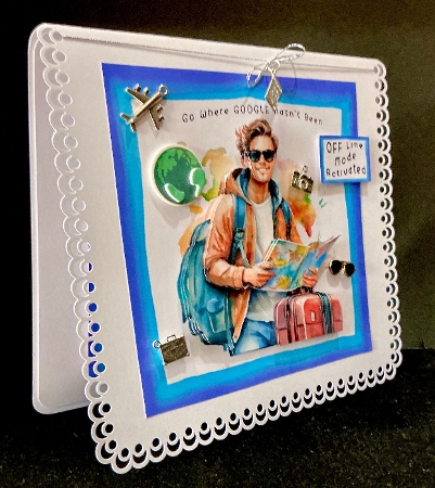 Go Where Google Hasnt Been - Decoupage by Cynthia Massey
