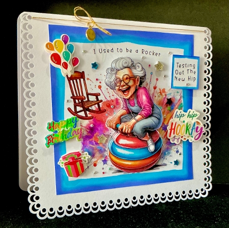 Testing Out The New Hip - Decoupage by Cynthia Massey