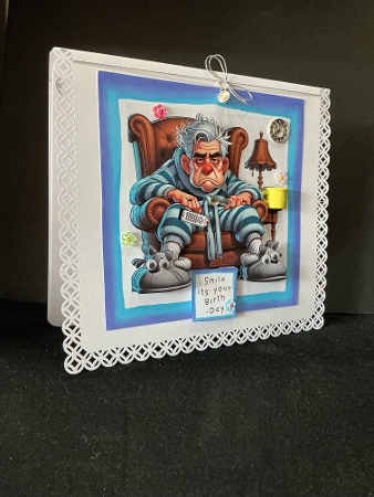 Dads Been Watching The News Again - Decoupage by Cynthia Massey