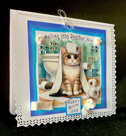 Rolling Into Another Year - Decoupage by Cynthia Massey