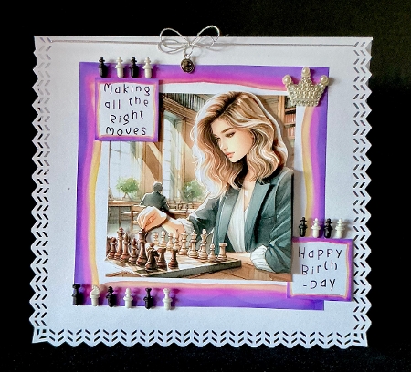 Chess-Making All The Right Moves - Decoupage by Cynthia Massey