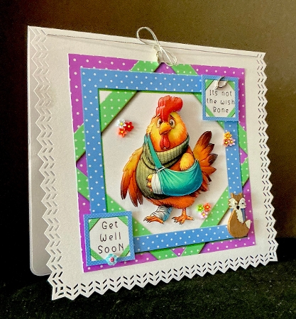 Ouch Get Well Soon - Decoupage by Cynthia Massey