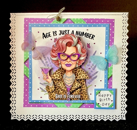 Age Is Just A Number 2 - Decoupage by Cynthia Massey