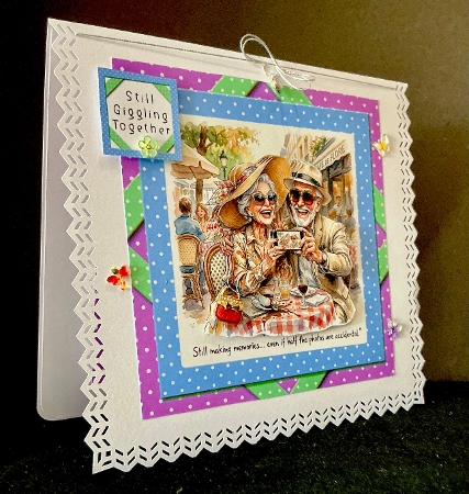 Still Giggling Together - Decoupage by Cynthia Massey