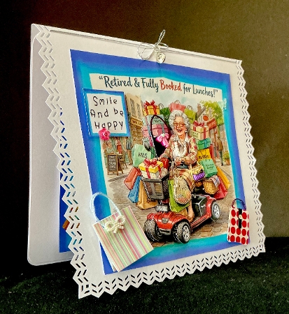Retired And Fully booked for lunches - Decoupage by Cynthia Massey