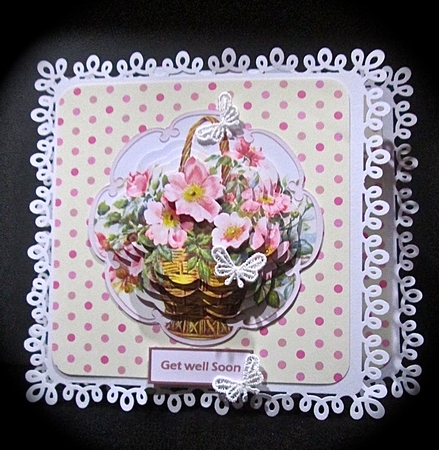 Basket of Roses Card with Petal Stackers by Cynthia Massey