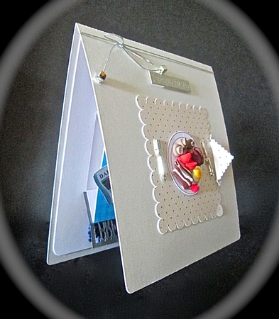 Fathers Day Breakfast in Bed Pop Up Card by Cynthia Massey