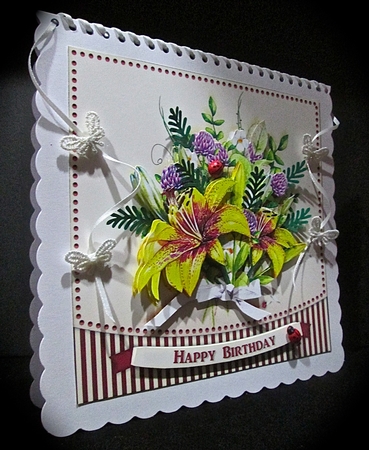 Watercolor Flower Bouquette 992 by Cynthia Massey