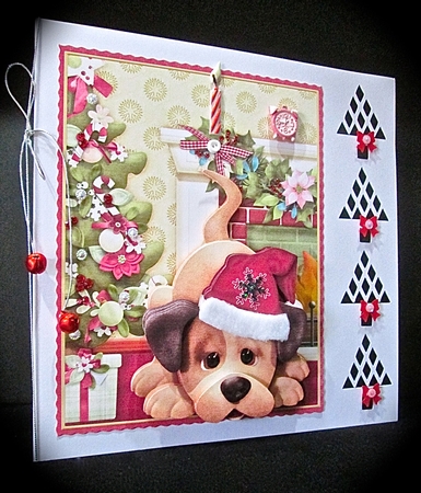 HAVE A WOOFLY CHRISTMAS 7.8 Decoupage Kit by Cynthia Massey