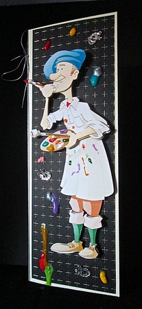 Artist Dude Decoupage Sheet by Cynthia Massey