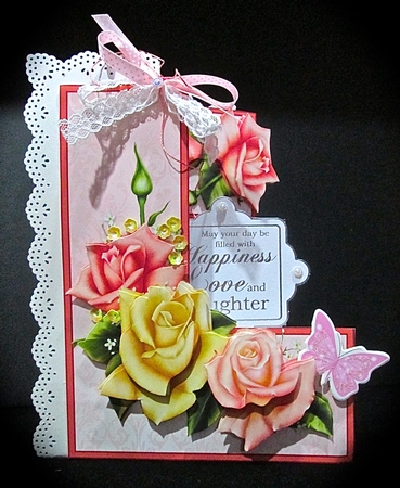 Upright stepper  Edwardian Roses by Cynthia Massey