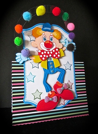Jolly  Birthday Clown by Cynthia Massey
