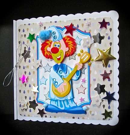 Cheerful Birthday Clown  by Cynthia Massey