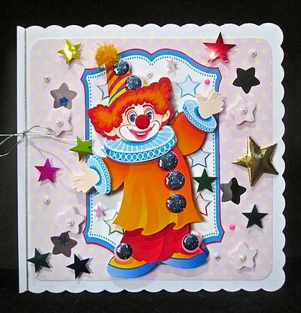 Cheerful Birthday Clown 2 by Cynthia Massey