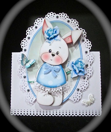 Happy Birthday Bunny Mini Kit. Mothers Day. Easter. Birthday. by Cynthia Massey