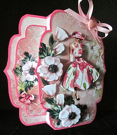 Floral Fancy Quick & Easy Pop-out Card Mini-kit by Cynthia Massey