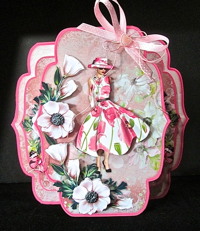 Floral Fancy Quick & Easy Pop-out Card Mini-kit by Cynthia Massey