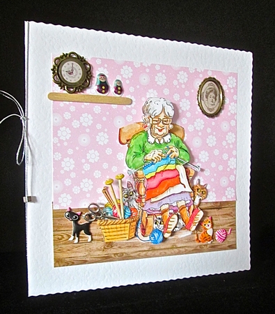 The Wrinklies Decoupage - Knit One Purl One by Cynthia Massey