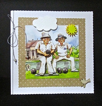 The Wrinklies Decoupage - Older Bowlers by Cynthia Massey