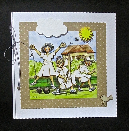 The Wrinklies Decoupage - Older Bowlers by Cynthia Massey