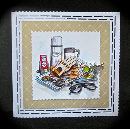 Double Decoupage - Travel Bug by Cynthia Massey