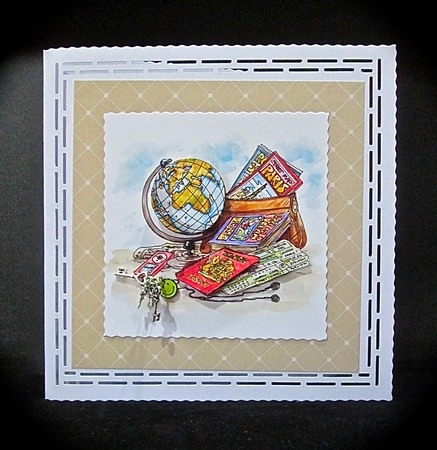 Double Decoupage - Travel Bug by Cynthia Massey