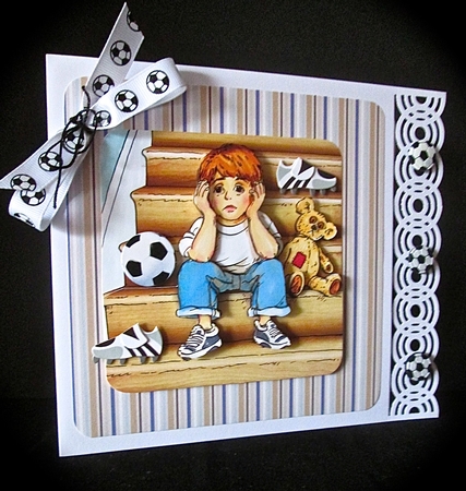 Double Decoupage - The Naughty Step by Cynthia Massey