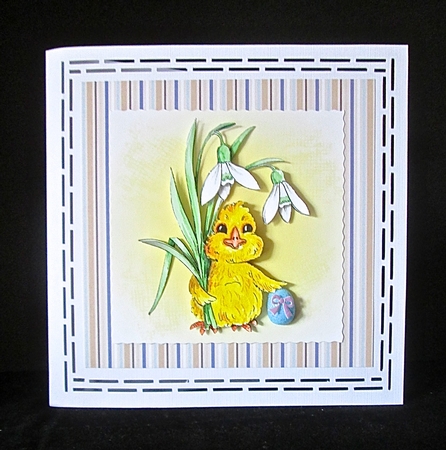 Easter Decoupage - Chick Snowdrop by Cynthia Massey