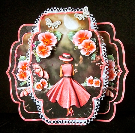 Moon Fleurs -  Quick & Easy Pop-out Card Mini-kit by Cynthia Massey