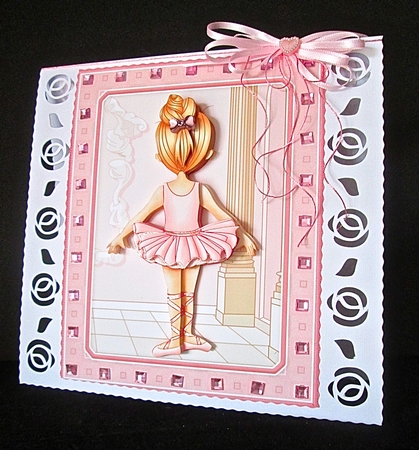 LITTLE BALLERINA 7.5 Decoupage & Insert Mini Kit by Cynthia Massey