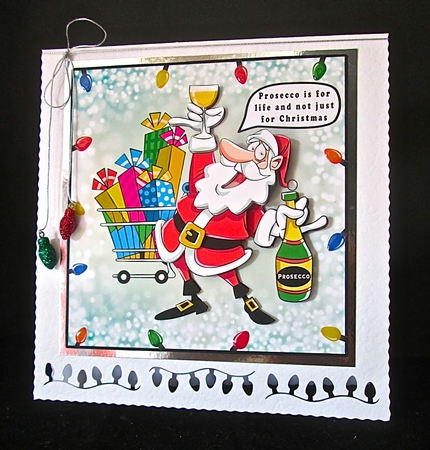 Prosecco is for life, not just for Christmas - Decoupage by Cynthia Massey