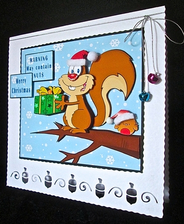 Warning - may contain Nuts - Decoupage by Cynthia Massey
