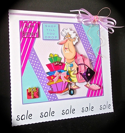 Shop Till You Drop - Decoupage by Cynthia Massey