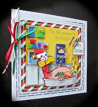 Tis The Season to be Stuffed - Decoupage by Cynthia Massey