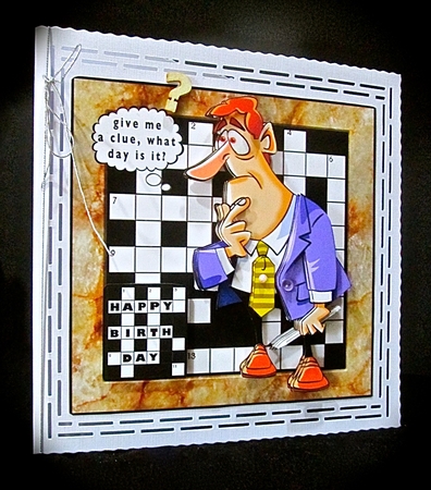  Give Me A Clue - Decoupage by Cynthia Massey