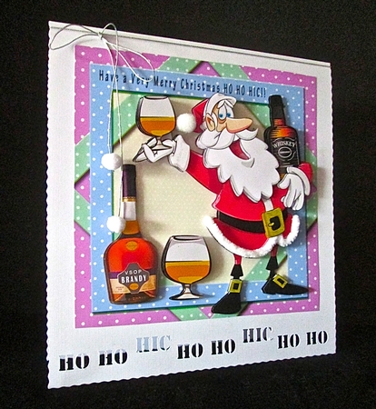  HO HO HIC - decoupage by Cynthia Massey