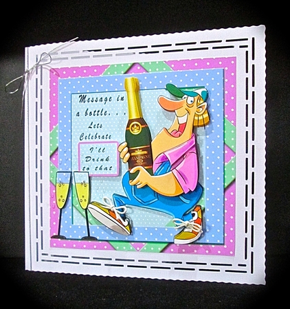 Message In A Bottle - decoupage by Cynthia Massey