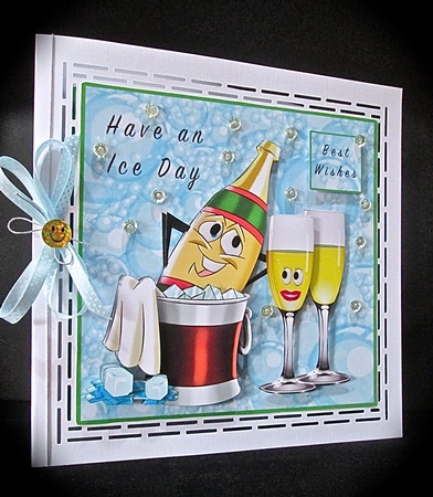 Have An Ice Day - Decoupage by Cynthia Massey