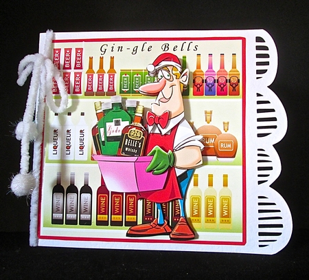Gin-gle Bells - Decoupage by Cynthia Massey