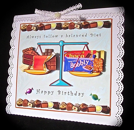 Always Follow a Balanced Diet - Decoupage by Cynthia Massey