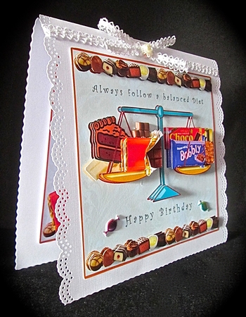 Always Follow a Balanced Diet - Decoupage by Cynthia Massey