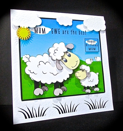 MUM - Ewe are the best - decoupage by Cynthia Massey