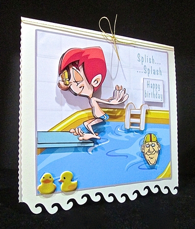 Splish Splash - Decoupage by Cynthia Massey