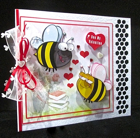 BEE My Valentine - Decoupage by Cynthia Massey
