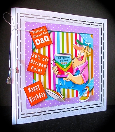 Diamond Day At D&Q - Decoupage by Cynthia Massey