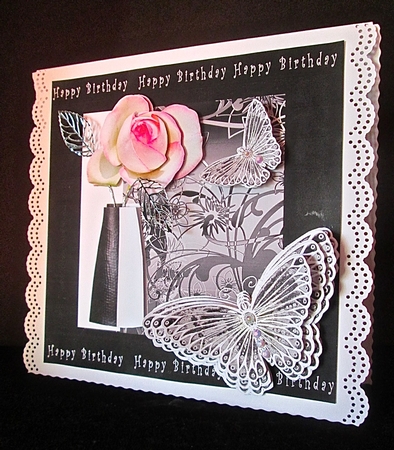 Elegant Rose - Decoupage by Cynthia Massey