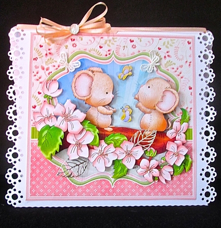 CUTE MICE 7.5 Decoupage & Inserts Bumper Kit (All New Designs set 2) by Cynthia Massey
