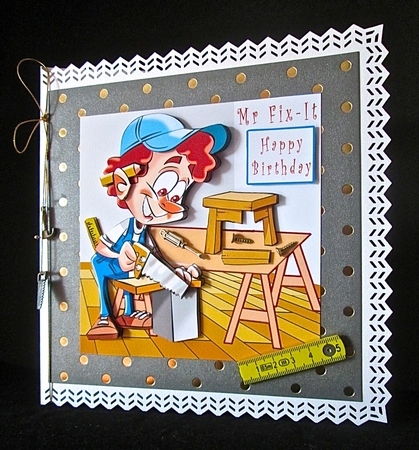 Mr Fix-It - Decoupage by Cynthia Massey