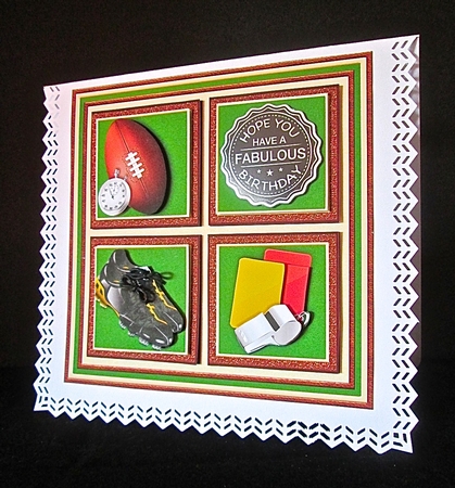 RUGBY 7.5 Quick Card Verse or Ages Decoupage & Insert Mini Kit by Cynthia Massey