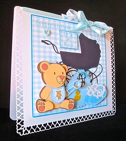 Sweet Baby Boy - Decoupage by Cynthia Massey